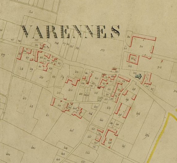 Fichier:VarennesChâteauCadastre 1830.jpg