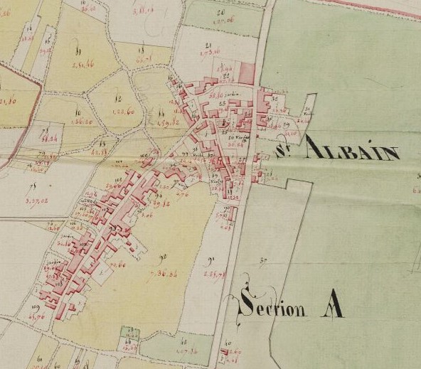 Fichier:SaintAlbainCadastre de 1808.jpg